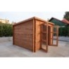 Gardy Shelter Abri de jardin bois 5 à 10 m² Bois massif Marron 9m²