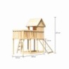 Karibu Cabanes enfants Bois massif Bois naturel