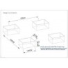 X-Metal Carport double Aluminium Gris 30m²