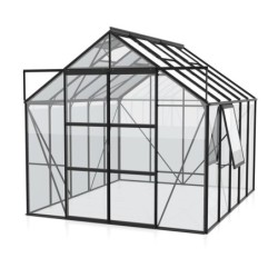 Vitavia Serre de jardin en verre Noir 8.3m²