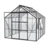 Vitavia Serre de jardin en verre Noir 8.3m²