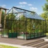Vitavia Serre de jardin en verre Noir 9.9m²
