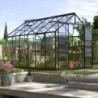 Vitavia Serre de jardin en verre Noir 9.9m²