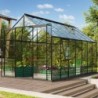 Vitavia Serre de jardin en verre Noir 11.5m²
