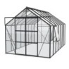 Vitavia Serre de jardin en verre Noir 11.5m²