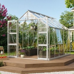 Vitavia Serre de jardin en verre Gris 8.3m²