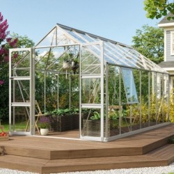 Vitavia Serre de jardin en verre Gris 11.5m²