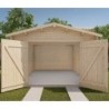 Gardy Shelter Garage bois Bois massif Marron 20.35m²