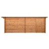 Gardy Shelter Garage bois Bois massif Marron 20.35m²