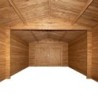 Gardy Shelter Garage bois Bois massif Marron 20.35m²