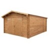 Gardy Shelter Garage bois Bois massif Marron 19.82m²