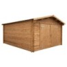 Gardy Shelter Garage bois Bois massif Marron 19.82m²