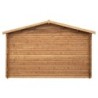 Gardy Shelter Garage bois Bois massif Marron 19.82m²