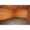 Gardy Shelter Garage bois Bois massif Marron 19.82m²
