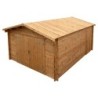 Gardy Shelter Garage bois Bois massif Marron 19.82m²