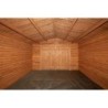 Gardy Shelter Garage bois Bois massif Marron 19.82m²