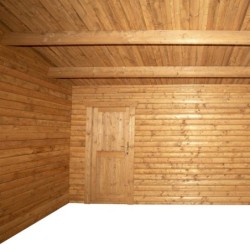 Gardy Shelter Garage bois Bois massif Marron 19.82m²