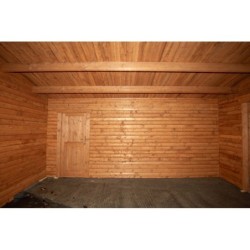 Gardy Shelter Garage bois Bois massif Marron 19.82m²