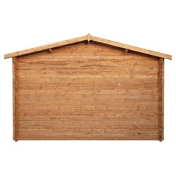 Gardy Shelter Garage bois Bois massif Marron 20.35m²