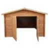 Gardy Shelter Garage bois Bois massif Marron 20.35m²