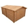 Gardy Shelter Garage bois Bois massif Marron 20.35m²