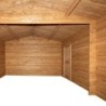 Gardy Shelter Garage bois Bois massif Marron 20.35m²