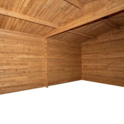Gardy Shelter Garage bois Bois massif Marron 20.35m²