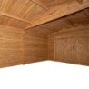 Gardy Shelter Garage bois Bois massif Marron 20.35m²