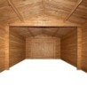 Gardy Shelter Garage bois Bois massif Marron 20.35m²