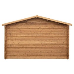 Gardy Shelter Garage bois Bois massif Marron 19.82m²