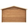 Gardy Shelter Garage bois Bois massif Marron 19.82m²