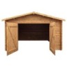 Gardy Shelter Garage bois Bois massif Marron 19.82m²