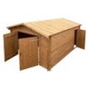 Gardy Shelter Garage bois Bois massif Marron 19.82m²