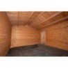 Gardy Shelter Garage bois Bois massif Marron 19.82m²