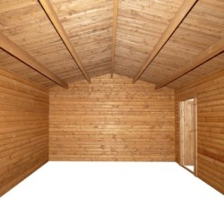 Gardy Shelter Garage bois Bois massif Marron 19.82m²