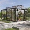 Vitavia Serre de jardin en verre Noir 11.9m²
