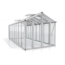 Vitavia Serre de jardin en verre Gris 15.7m²