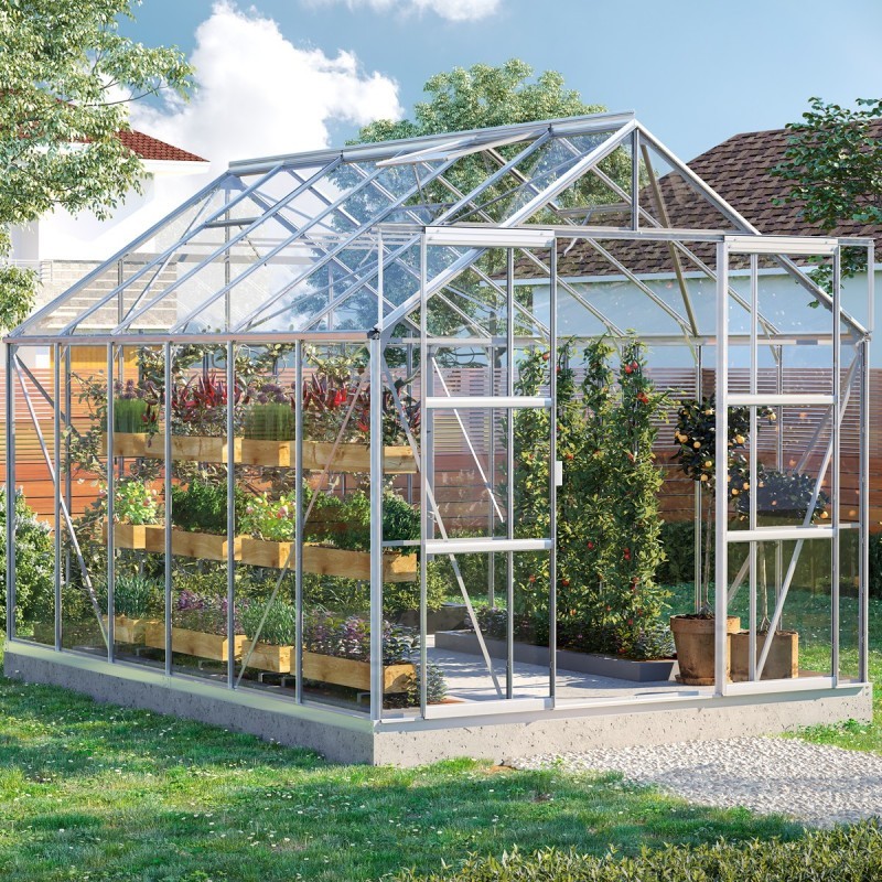 Vitavia Serre de jardin en verre Aluminium 9.9m² Vitavia Serre de jardin en verre Aluminium 9.9m²