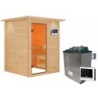 Karibu Sauna prêt à brancher Bois naturel