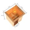 Karibu Sauna prêt à brancher Bois naturel
