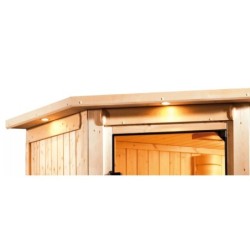 Karibu Sauna prêt à brancher Bois naturel