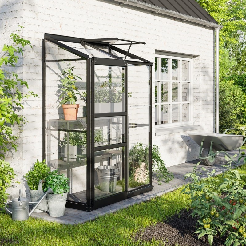 Vitavia Serre adossée Noir 0.9m²
