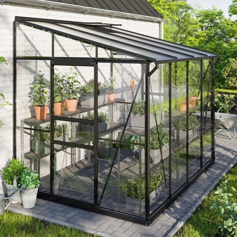 Vitavia Serre adossée Noir 5.2m² Vitavia Serre adossée Noir 5.2m²