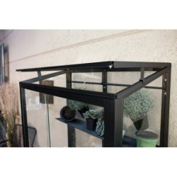 Vitavia Mini serre de jardin Noir 0.35m²