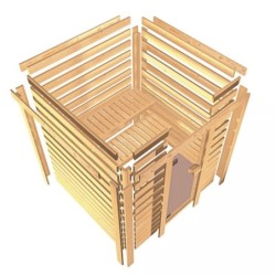 Karibu Sauna traditionnel Bois massif Naturel