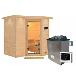 Karibu Sauna traditionnel Bois massif Naturel