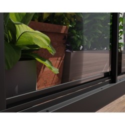 Canopia by Palram Serre de jardin en polycarbonate Noir 0.6m²