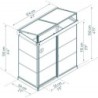 Canopia by Palram Serre de jardin en polycarbonate Noir 0.6m²
