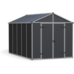 Canopia by Palram Abri de jardin résine Polycarbonate Gris 7.65m²