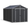 Canopia by Palram Abri de jardin résine Polycarbonate Gris 7.65m²